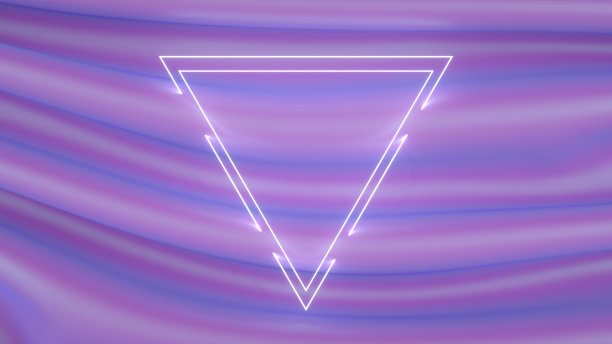 霓虹灯闪电框架和闪亮的织物纹理彩虹全息彩色背景图片下载