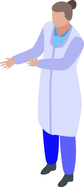 女性测试图标等距风格图片下载