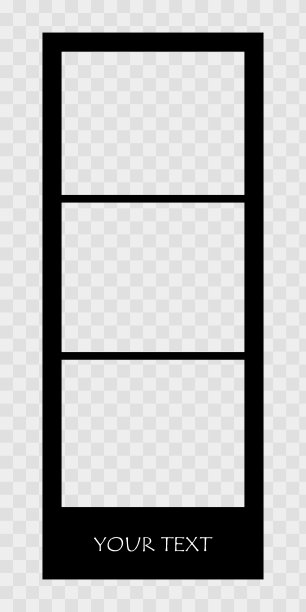 照片模板在垂直旋转的正方形中。矢量平面插图。相框。图片下载