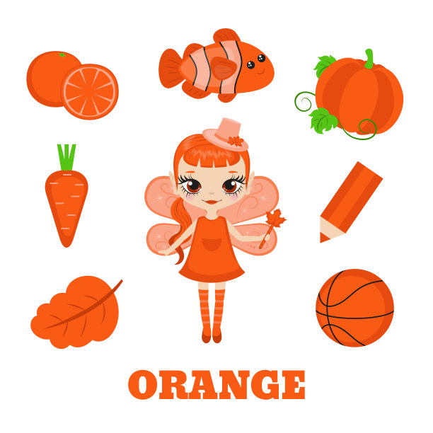 一组卡通仙女人物。图片下载