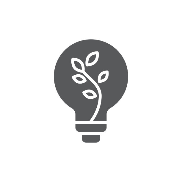 商业创意灯图标符号孤立在白色图片下载