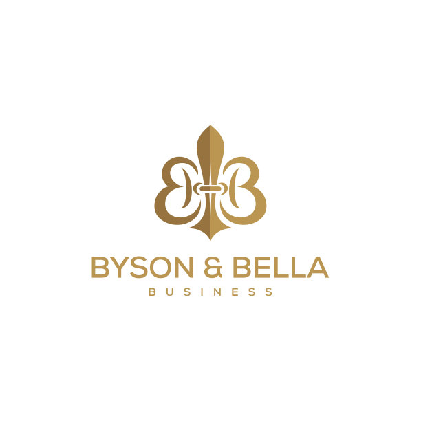 形状像百合花标志的B标志图片下载