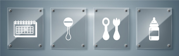 用叉子和勺子摆放烤肉叉图片下载