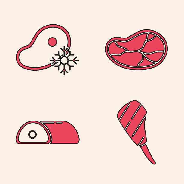 排骨牛排，新鲜冷冻牛排，肉排图片下载