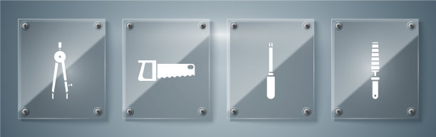 套凿工具的木螺丝刀手锯图片下载