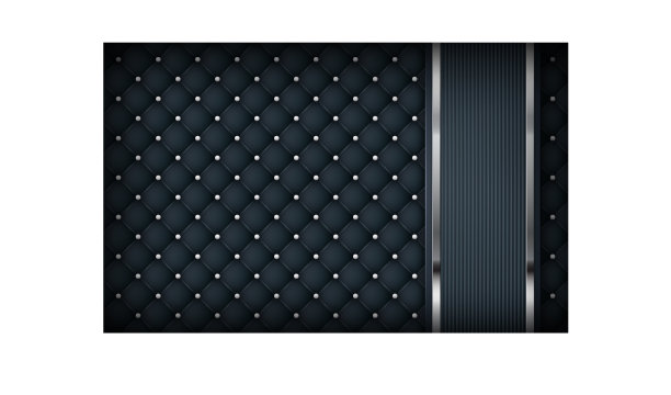 豪华黑色皮革背景逼真图片下载