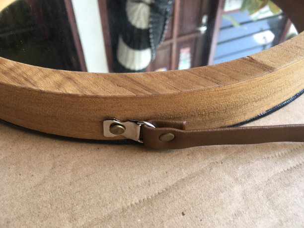 柚木镜面圆形图片下载