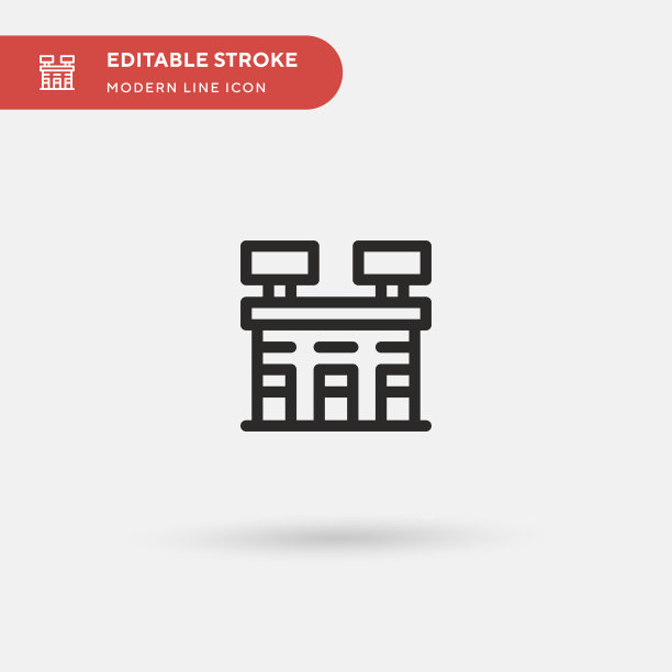 建筑和城市简单图标图片下载