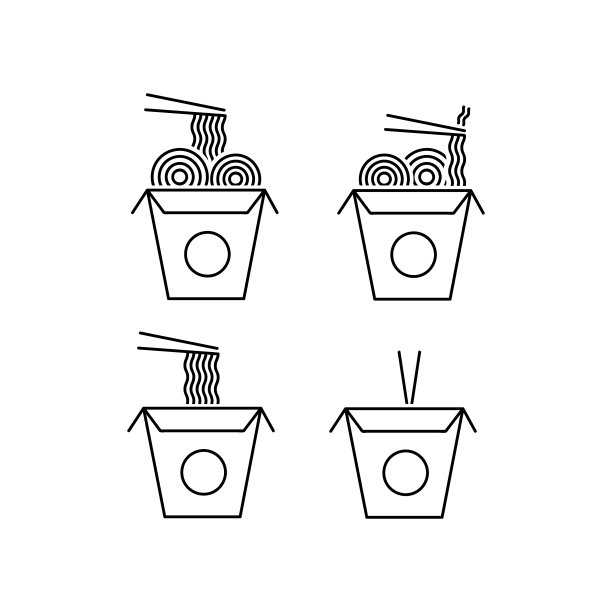 带走面条图标集合为食物图片下载