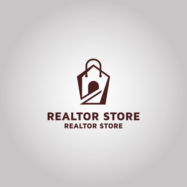 房产中介商店标识模板设计灵感图片下载