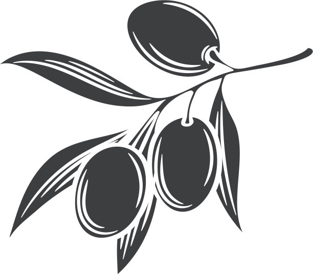 橄榄形图标徽章图片下载