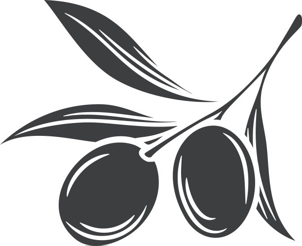 橄榄形图标徽章图片下载