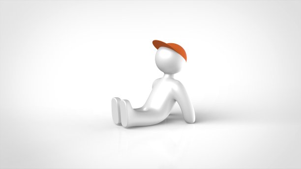 疲惫的人3d渲染图片下载