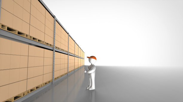 仓库和人的3d渲染图片下载