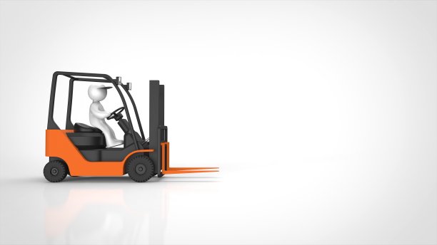 叉车和人留下3d渲染图片下载