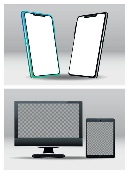 带有桌面和平板设备的智能手机图片下载