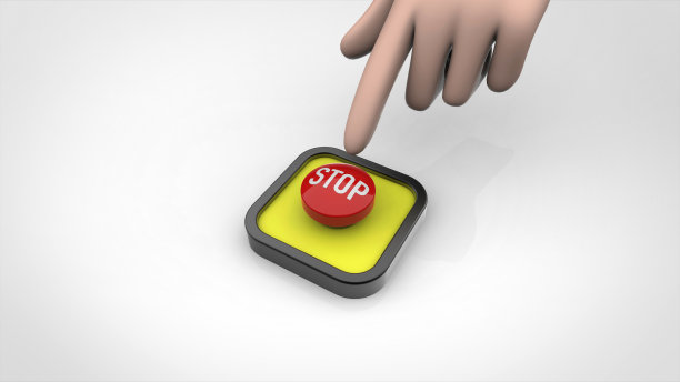 停止按钮手指3d图片下载