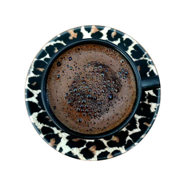 土耳其咖啡俯视图图片下载