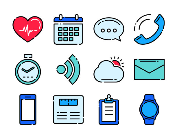 健身图标追踪器技术数据图片下载