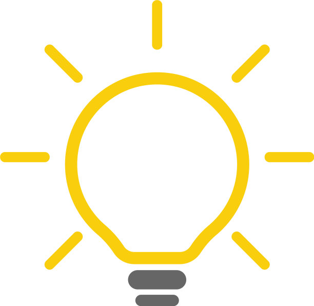 灯泡点子标志图标图片下载