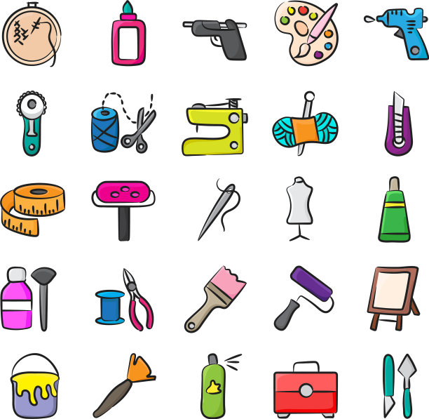 艺术和工艺涂鸦包图片下载