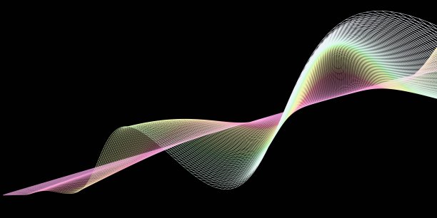 摘要三维网格波背景。未来的技术风格。商务演示的优雅背景。图片下载