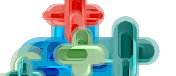 现代玻璃十字形抽象图片下载