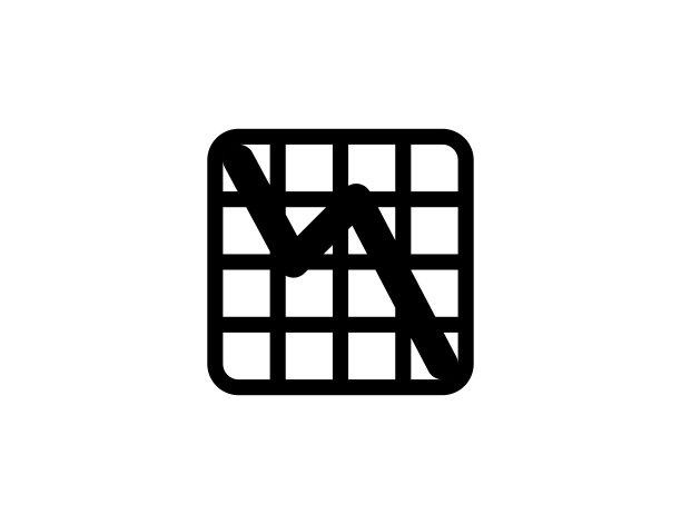 下降图表图标矢量素材图片下载