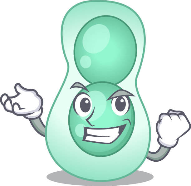 一个耀眼的粘质沙雷西亚吉祥物设计图片下载