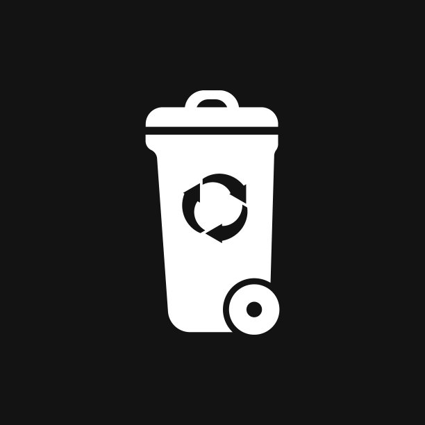 垃圾箱图标，可回收标志图片下载