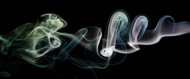 抽象彩色透明烟雾图片下载