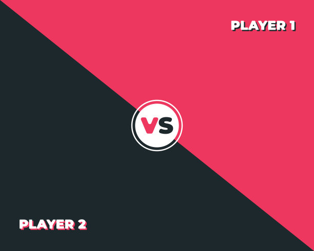 与屏幕设计。红色和黑色VS字母。矢量图图片下载