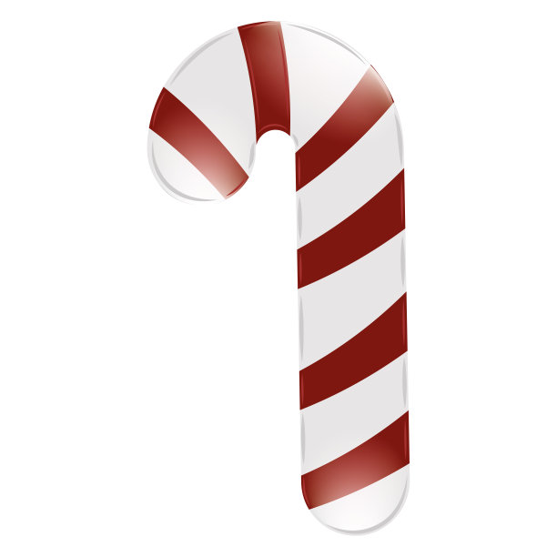 隔离圣诞糖果棒图片下载