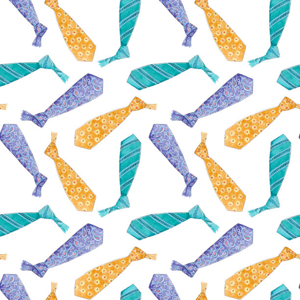 水彩的领带图片下载