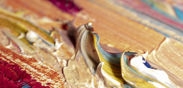 油画的纹理，画中的颜料污渍图片下载