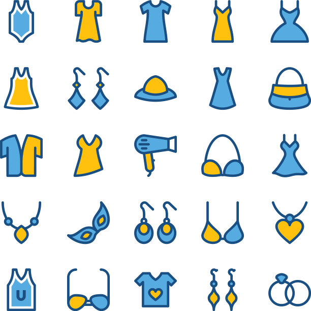 时尚和服装图标4图片下载