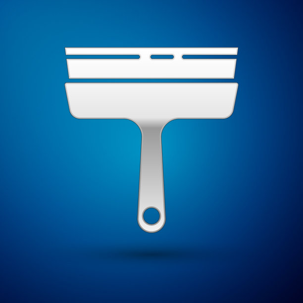 带橡胶清洁剂的银色清洁服务图片下载