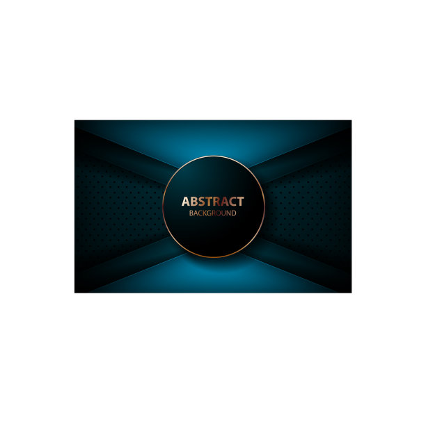 深蓝圆图案上的抽象蓝色箭头图片下载