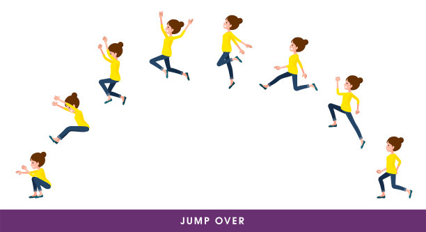 平型发髻妈妈跳过去图片下载