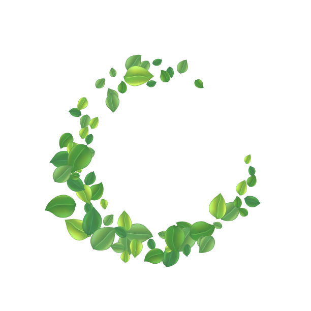 美丽的绿叶飞天图片下载