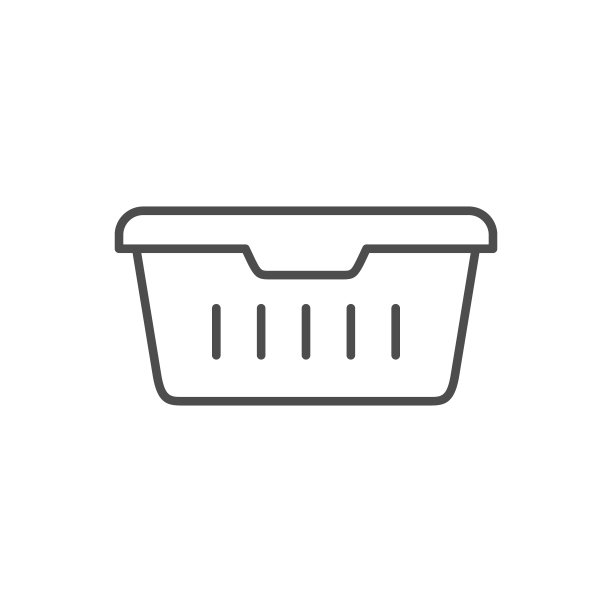 食品容器线轮廓图标图片下载