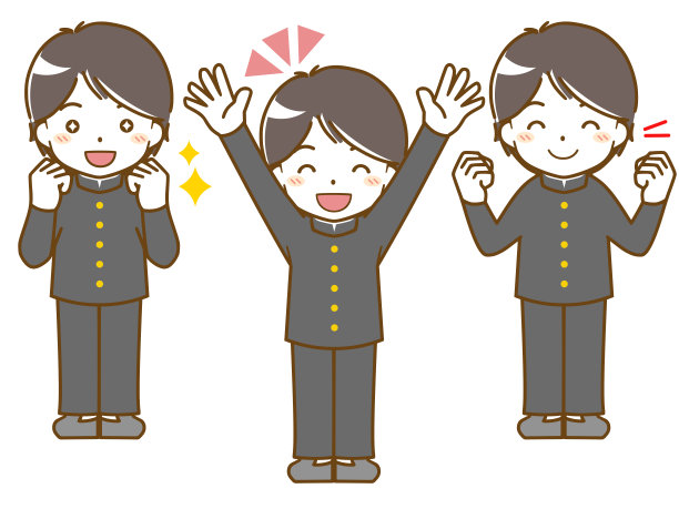 男学生的有趣表情图片下载