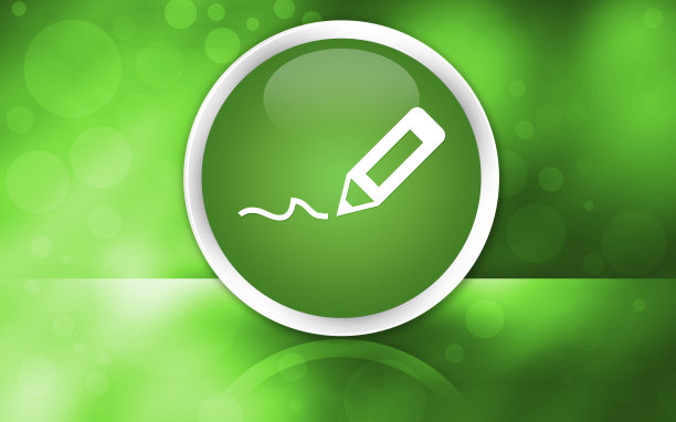 注册图标溢价光泽按钮孤立在抽象闪亮的绿色背景图片下载