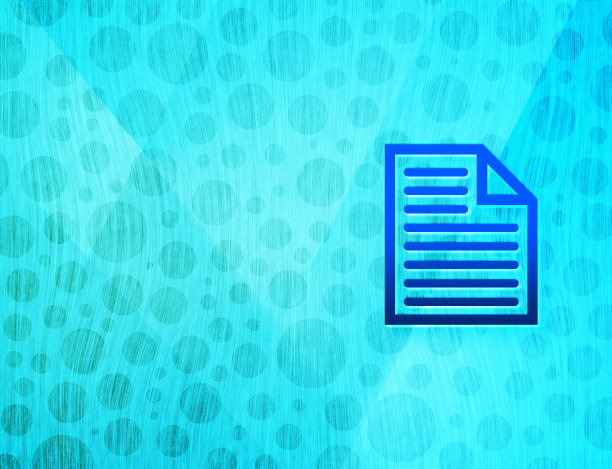 文档页面图标闪亮气泡抽象青蓝背景湿水纹理插图图片下载