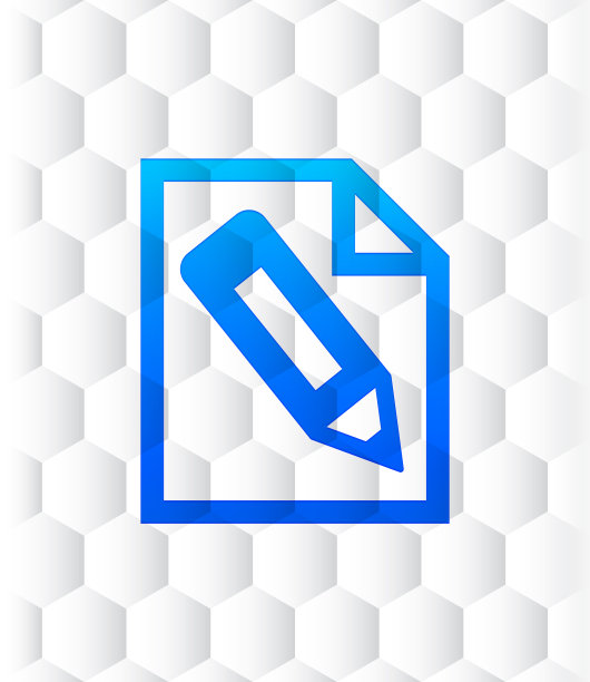 铅笔页图标六边形无缝图案抽象白色背景图片下载