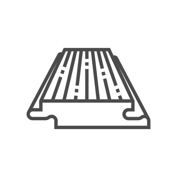 白色背景上的木地板和材质矢量图标集设计。图片下载