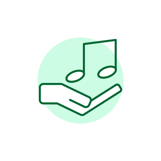 手和音乐图标图片下载