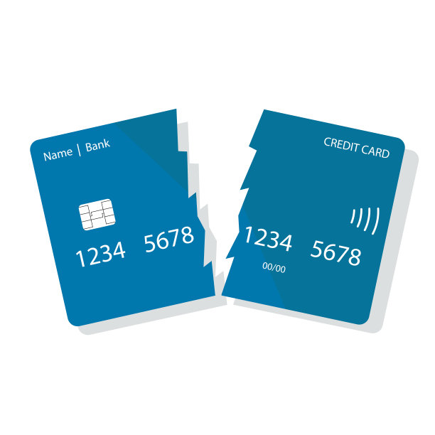 平面设计模板与信用卡在红色的背景。白色背景下的模型。平面等距矢量图。孤立的矢量图。图片下载