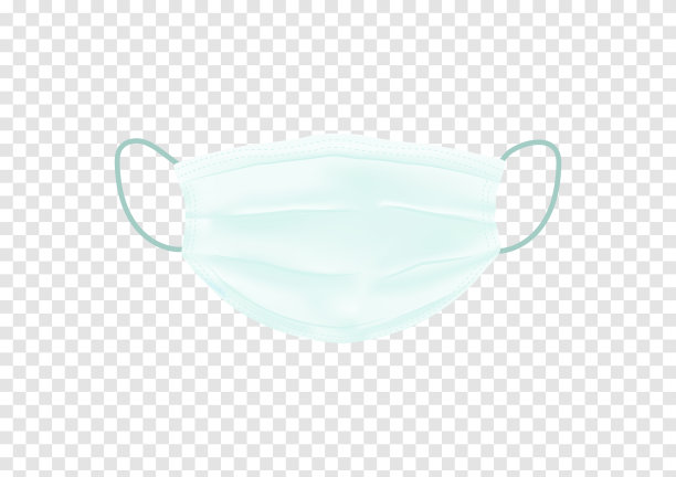 透明背景ep12，用于过滤粉尘和covid - 19隔离的绿色医用口罩载体图片下载