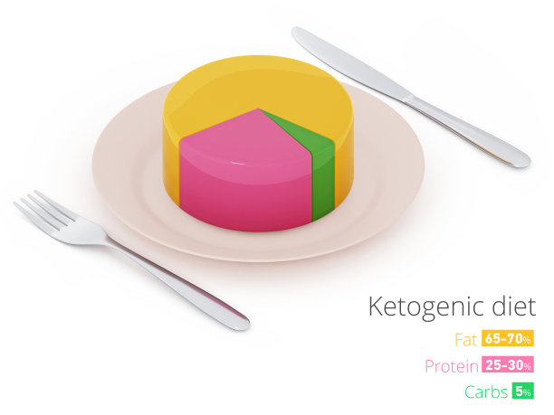 3D渲染的生酮饮食信息图。图片下载